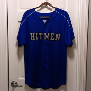 Augusta Sportswear Moisture Management Button Jersey Baseball Hitmen 17 Large